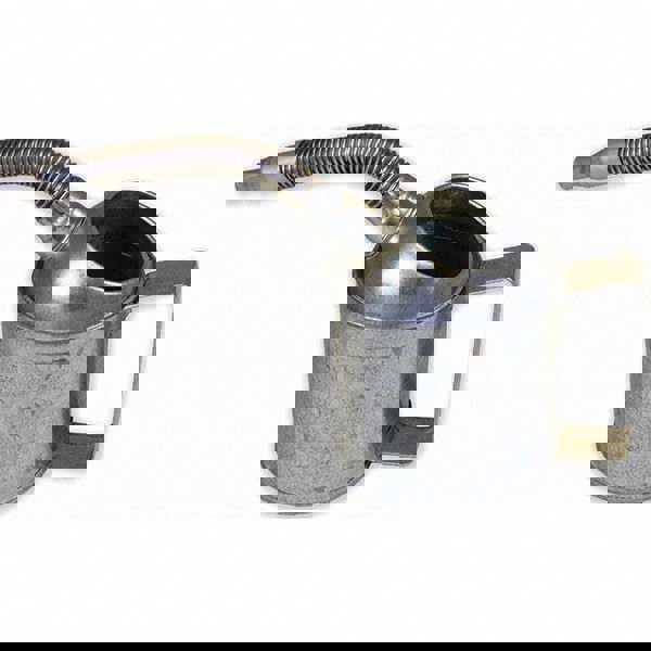 Can & Hand-Held Oilers; Oiler Type: Measure Oiler ; Pump Material: Steel ; Body Material: Steel ; Color: Silver ; Spout Type: Flexible Spout ; Overall Height: 6in